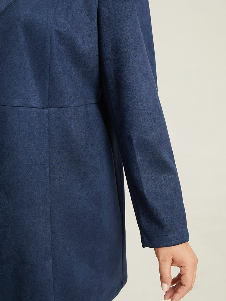 Plain Pleated Metal Detail Jacket