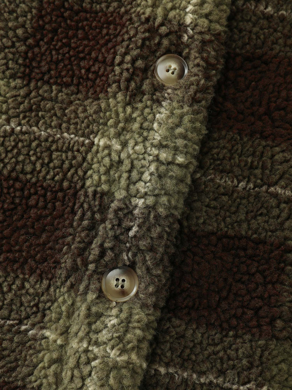 Plaid Pockets Button-Down Coat