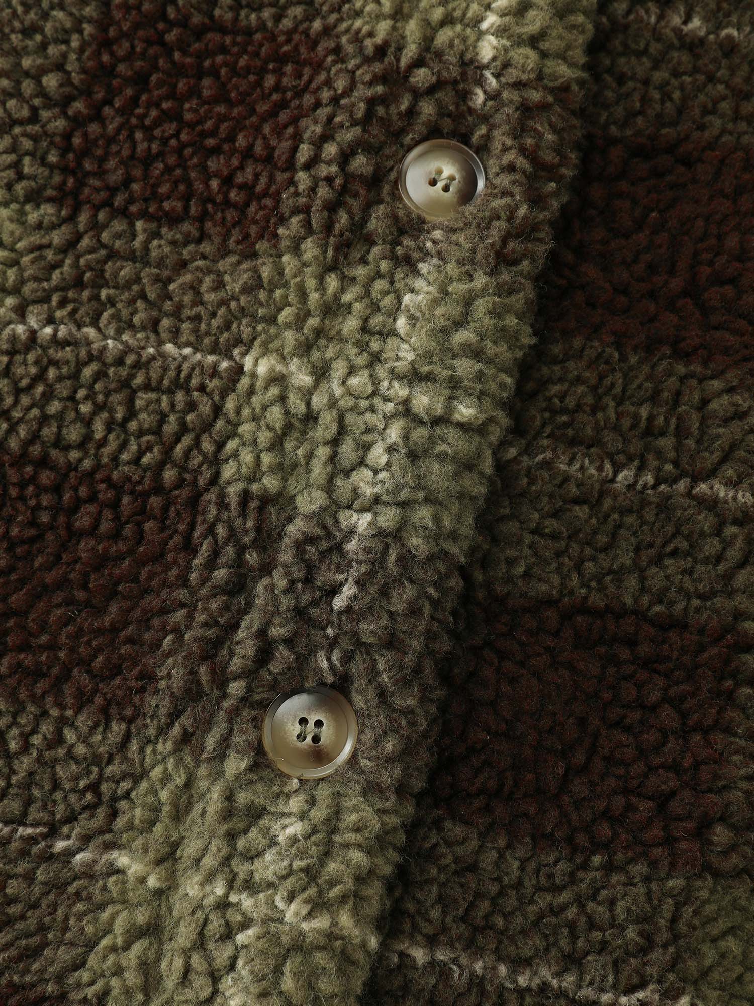 Plaid Pockets Button-Down Coat