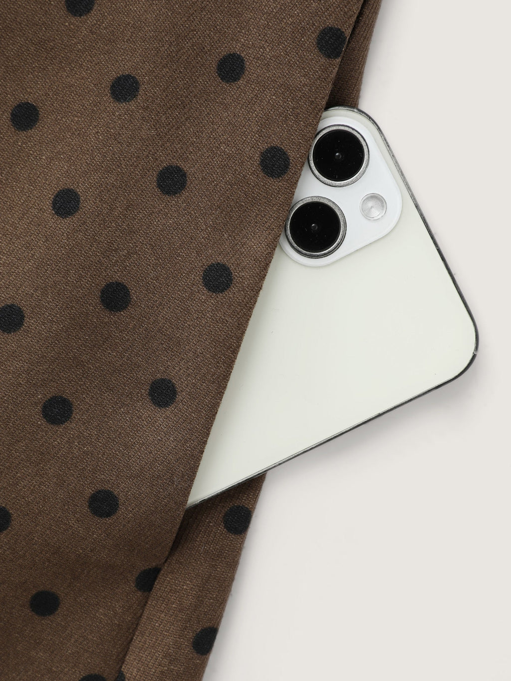 Corduroy Polka-Dot Pocketed Overall Dress