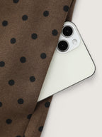 Corduroy Polka-Dot Pocketed Overall Dress