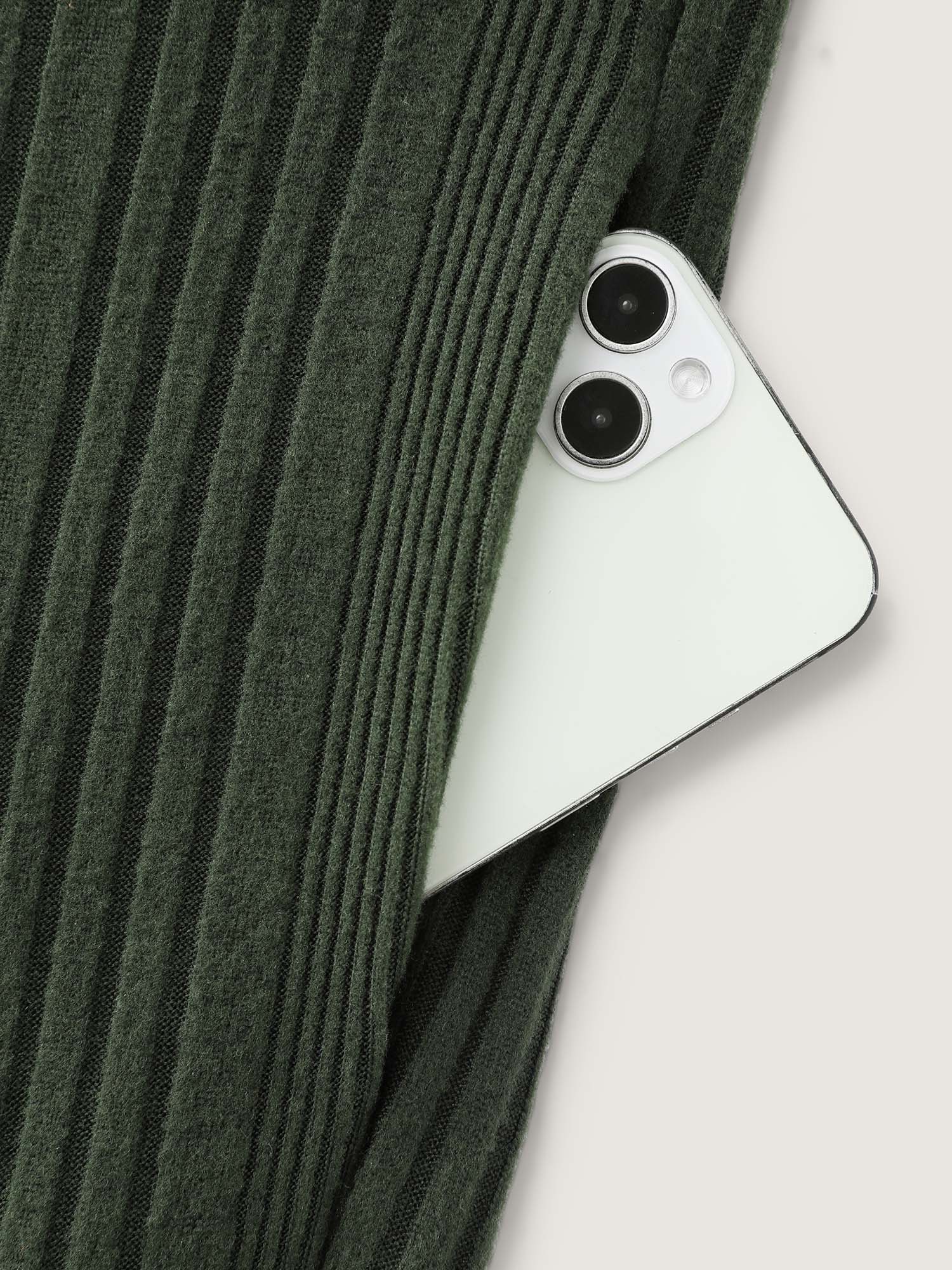 Ribbed Pockets Overall Straps Jumpsuit