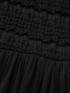 Textured Lace Sheer Lined Maxi Dress