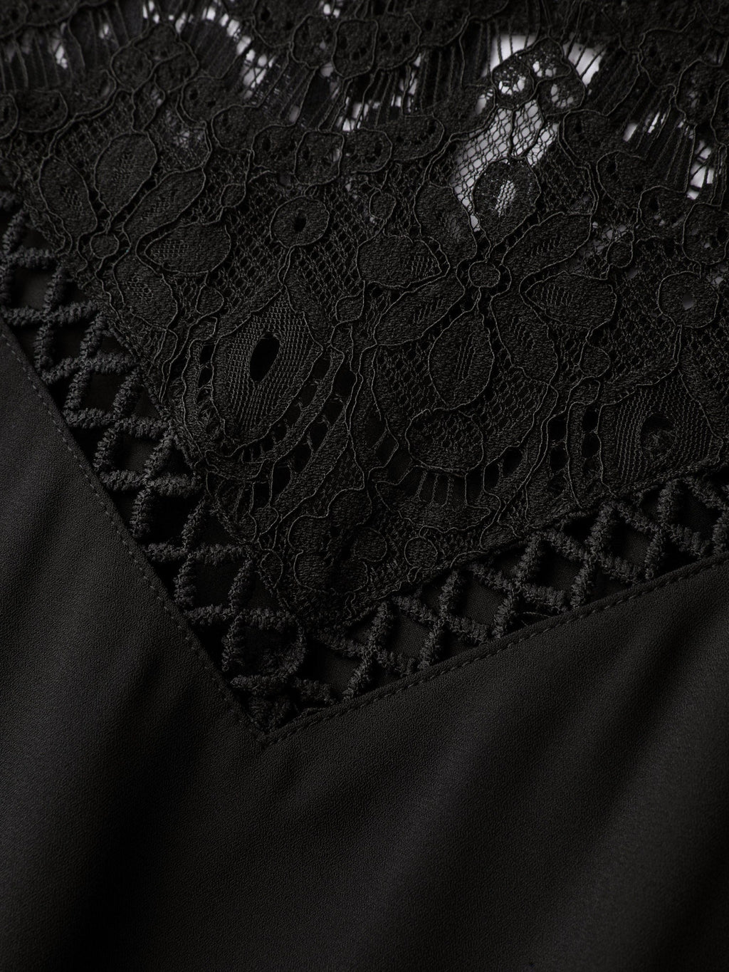 Sheer Lace Cut-Out Detail Midi Dress