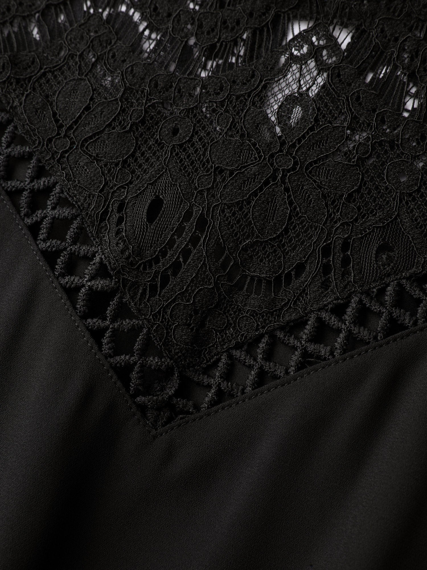 Sheer Lace Cut-Out Detail Midi Dress