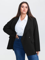 Side Belted Plain Blazer