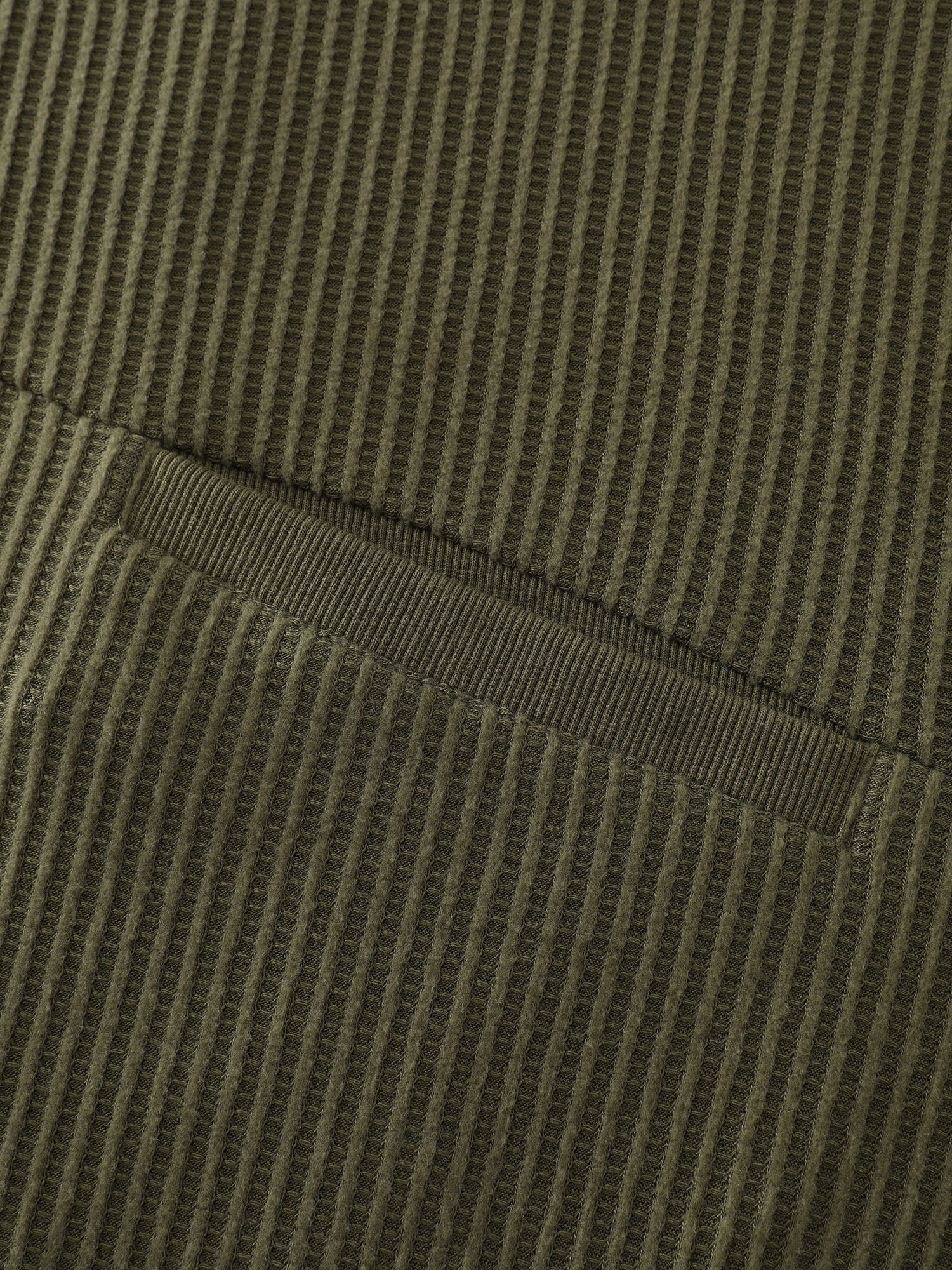 Ribbed Texture Pockets Hooded Coat