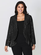 Gold Stamped Ruffled Edge Coat