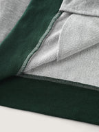 Color Contrast Zipper Pockets Jacket