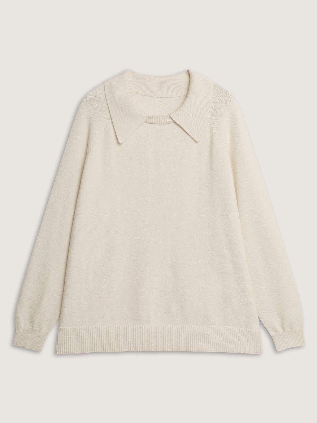 2 In 1 Shirt Collar Relaxed Fit Pullover