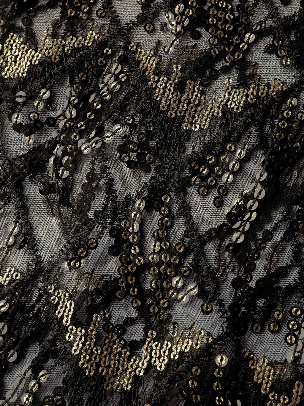 Two-Piece Fringe Sequin Mini Dress