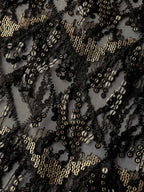 Two-Piece Fringe Sequin Mini Dress