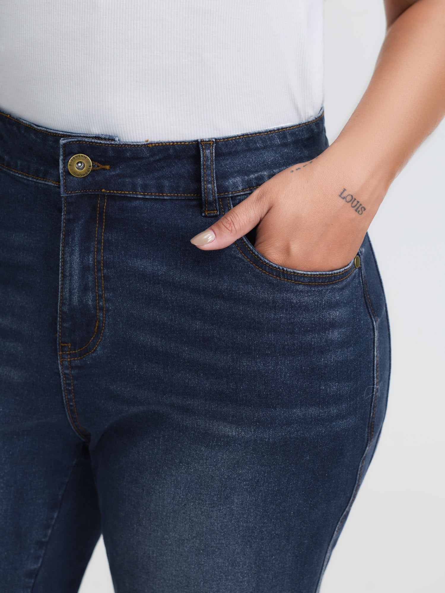 Mid-Rise Flare Hem Jeans