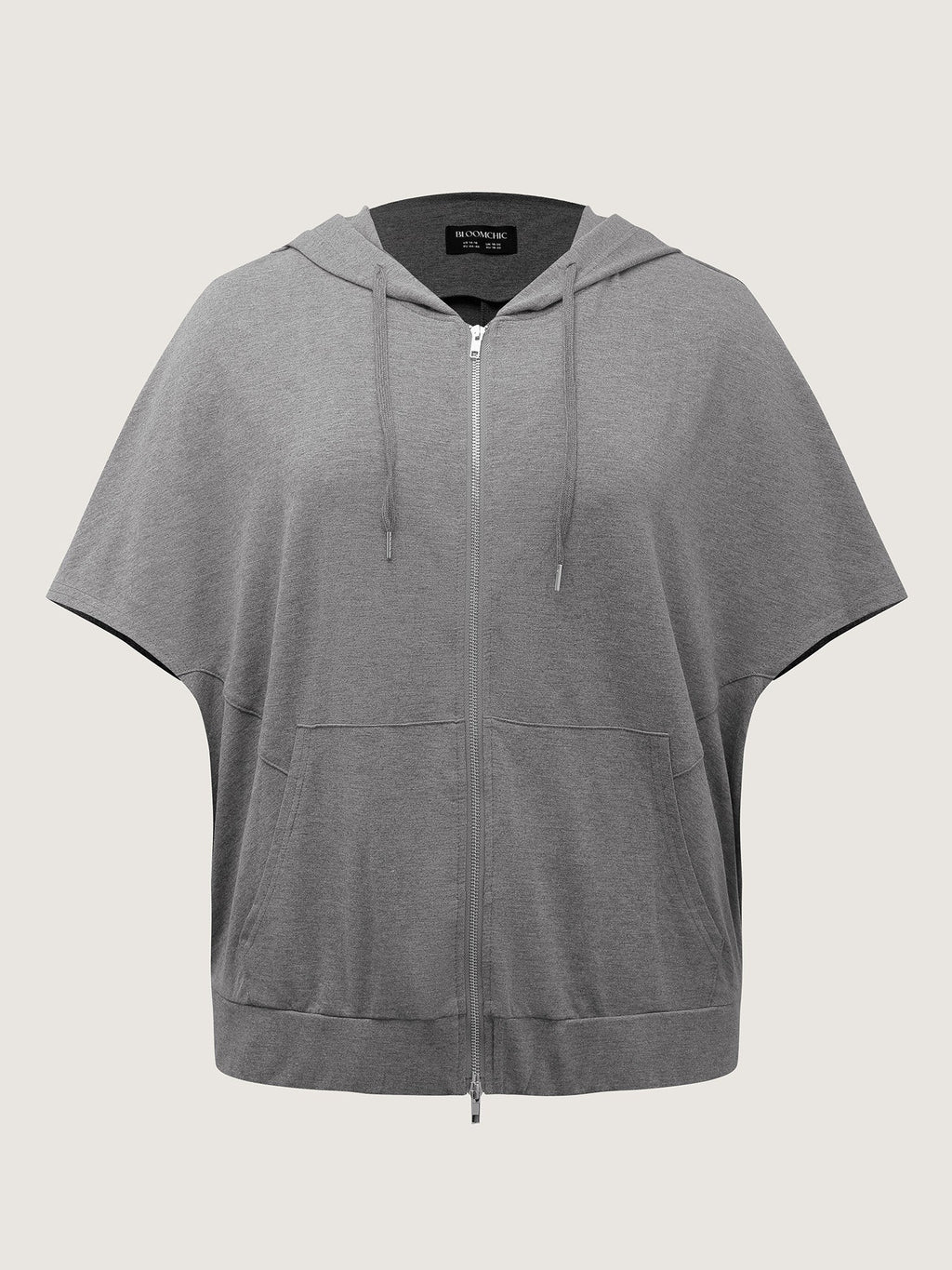 Supersoft Cloak Style Zipper Hooded Jacket