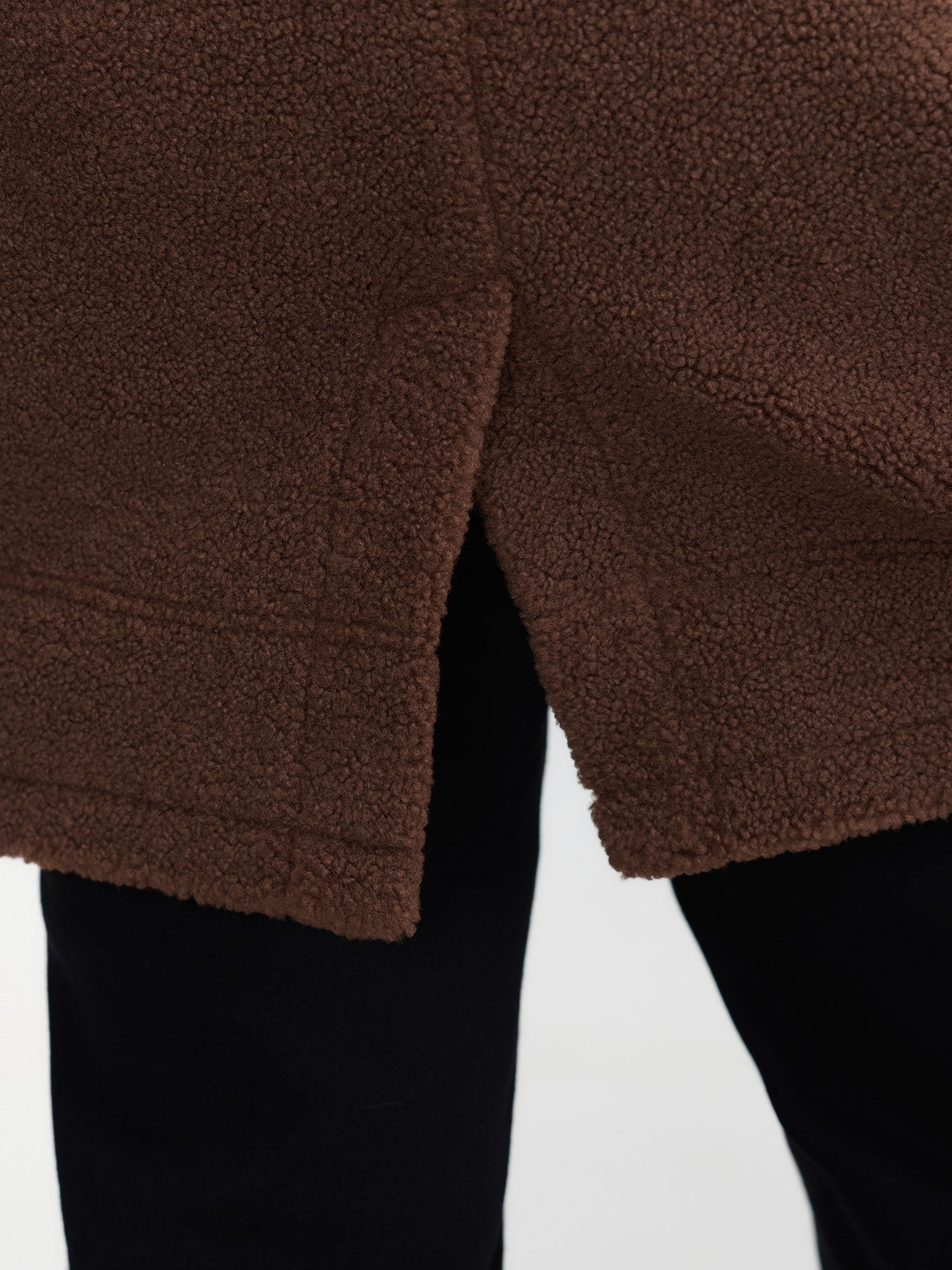 Teddy Fleece Lapel Sleeveless Vest