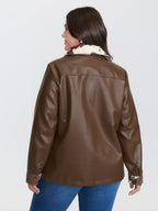 Animal Pattern Button-Down Jacket