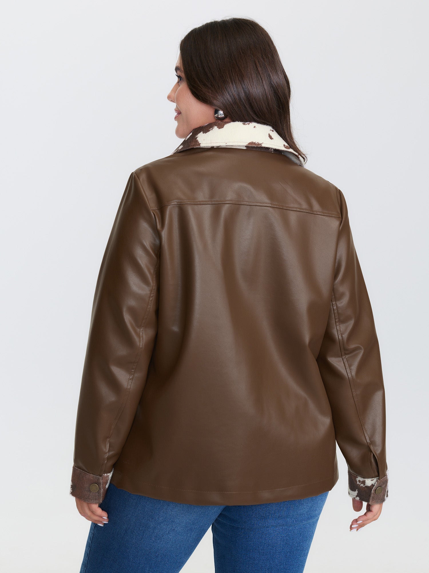 Animal Pattern Button-Down Jacket