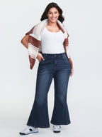 Mid-Rise Flare Hem Jeans