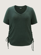 Textured Stretchy Adjustable Tie Lounge Set