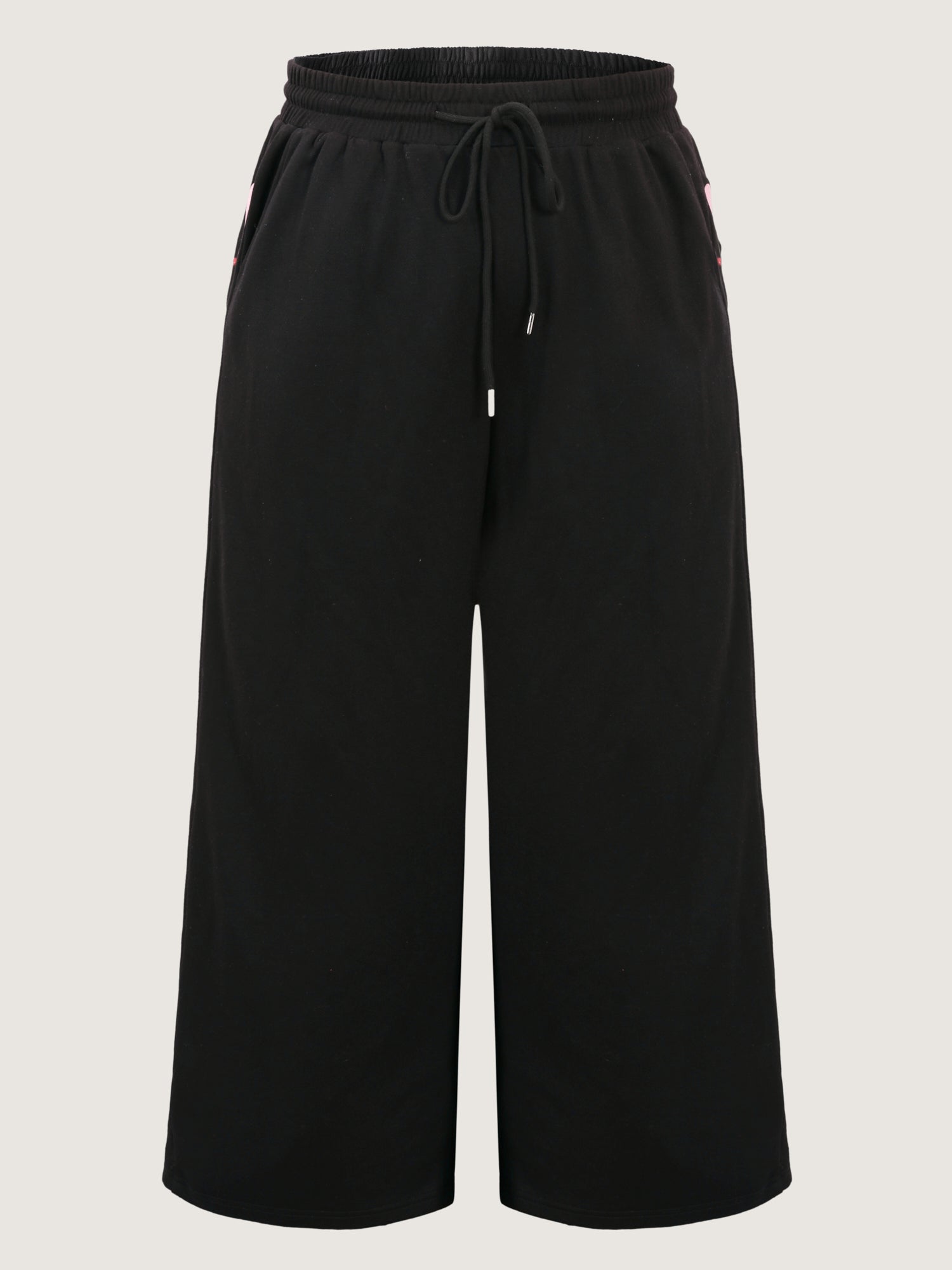 Embroidered Side Panel Stretchy Pants
