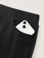 Pull-On Straight-Fit Pants