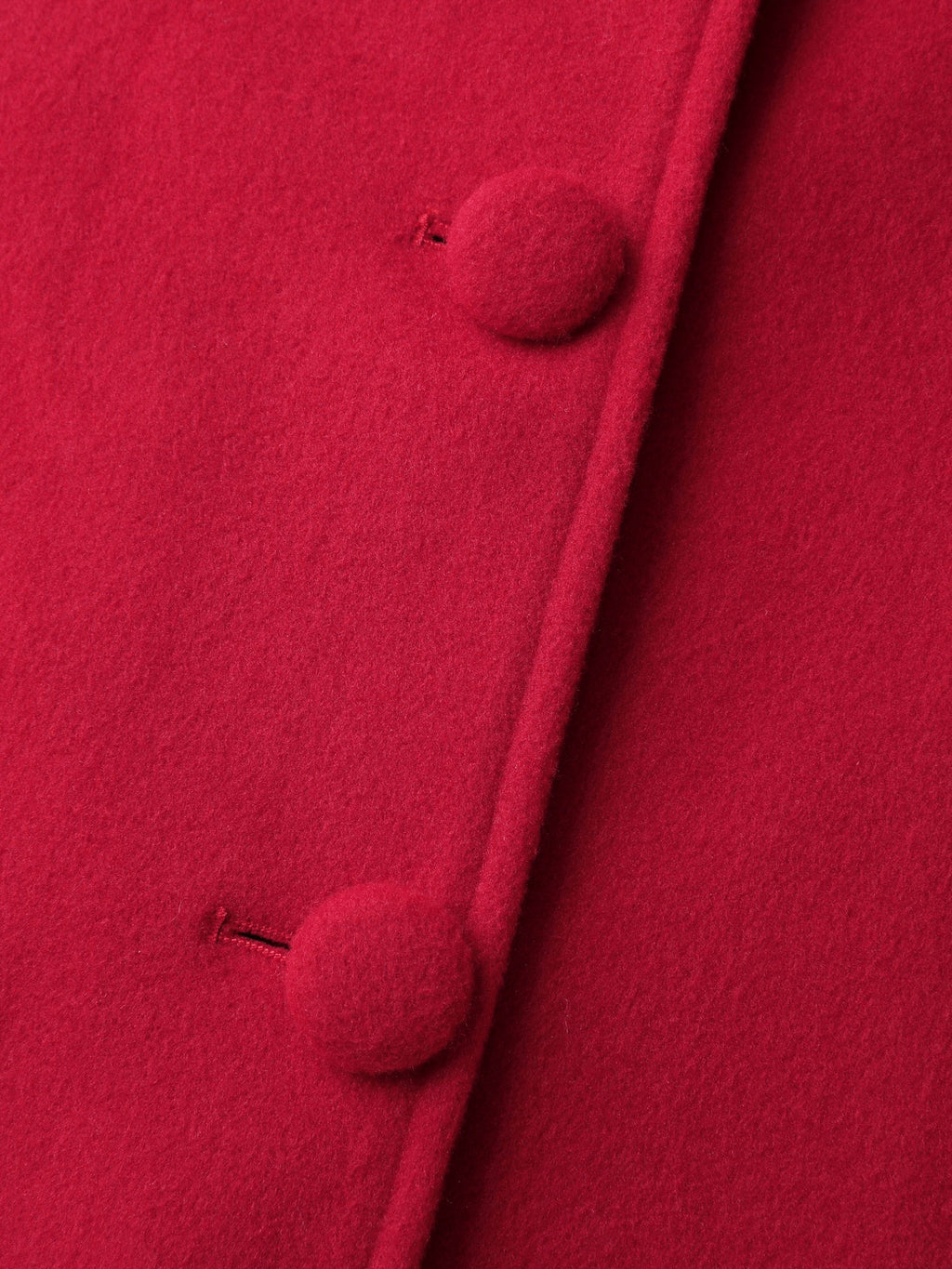 Ruffle Trim Waist-Defining Pockets Coat