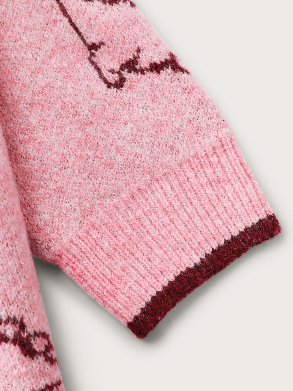 Dinosaur Pattern Jacquard Pullover