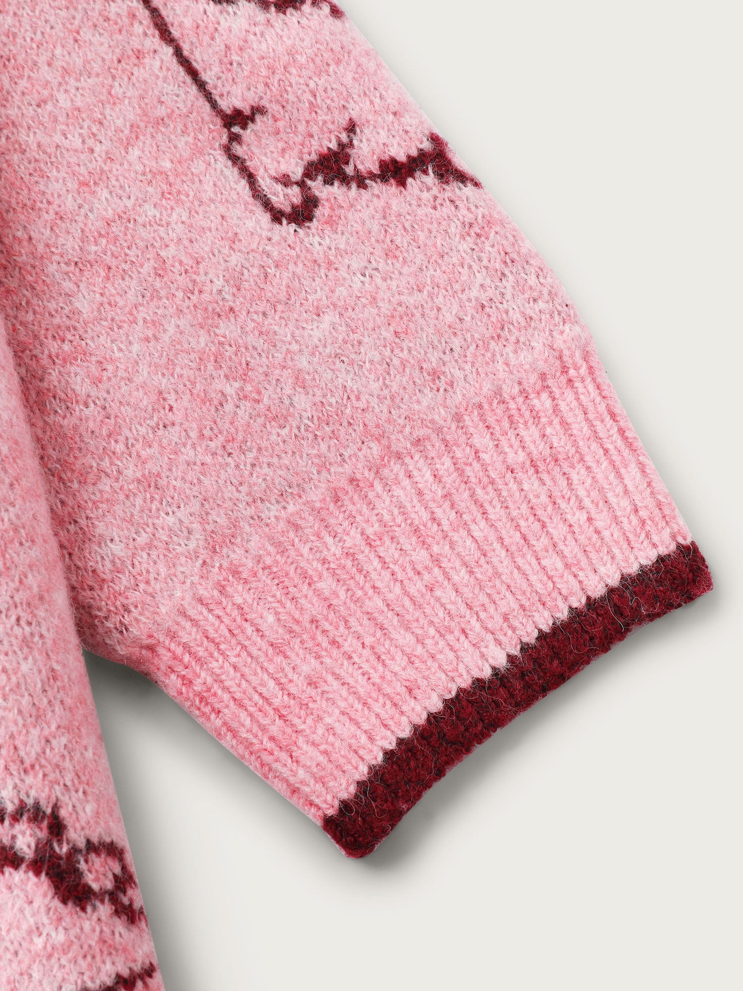 Dinosaur Pattern Jacquard Pullover