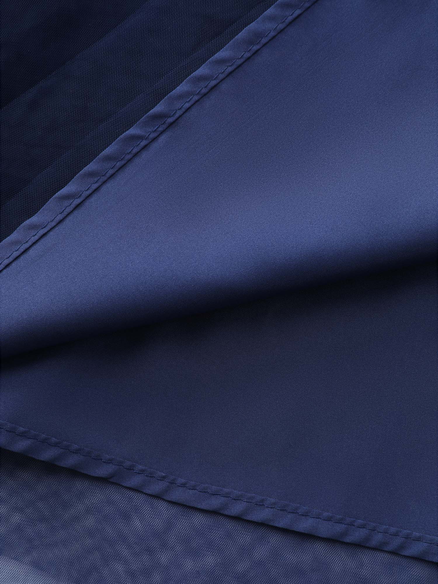 Rhinestone Triangular Mesh Cinched-Waist Maxi Dress