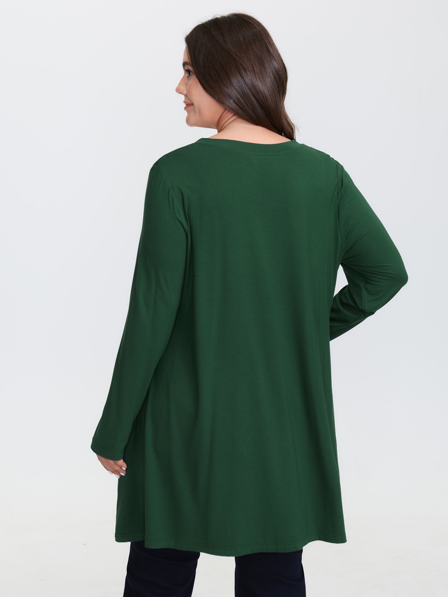 Supersoft V Neck High Low Hem T-Shirt