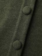 Flared Sleeve A-Line Button Jacket