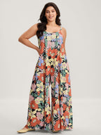 Vivid Groove Stretchy Adjustable Jumpsuit