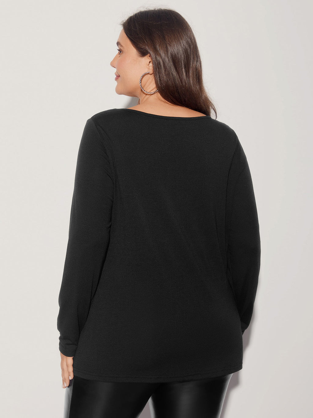 Sequin Stretchy Long Sleeve T-shirt
