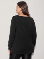 Sequin Stretchy Long Sleeve T-shirt