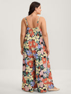 Vivid Groove Stretchy Adjustable Jumpsuit