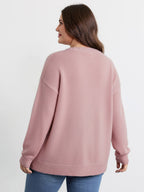 Gingerbread Santa Embroidery Knit Cardigan