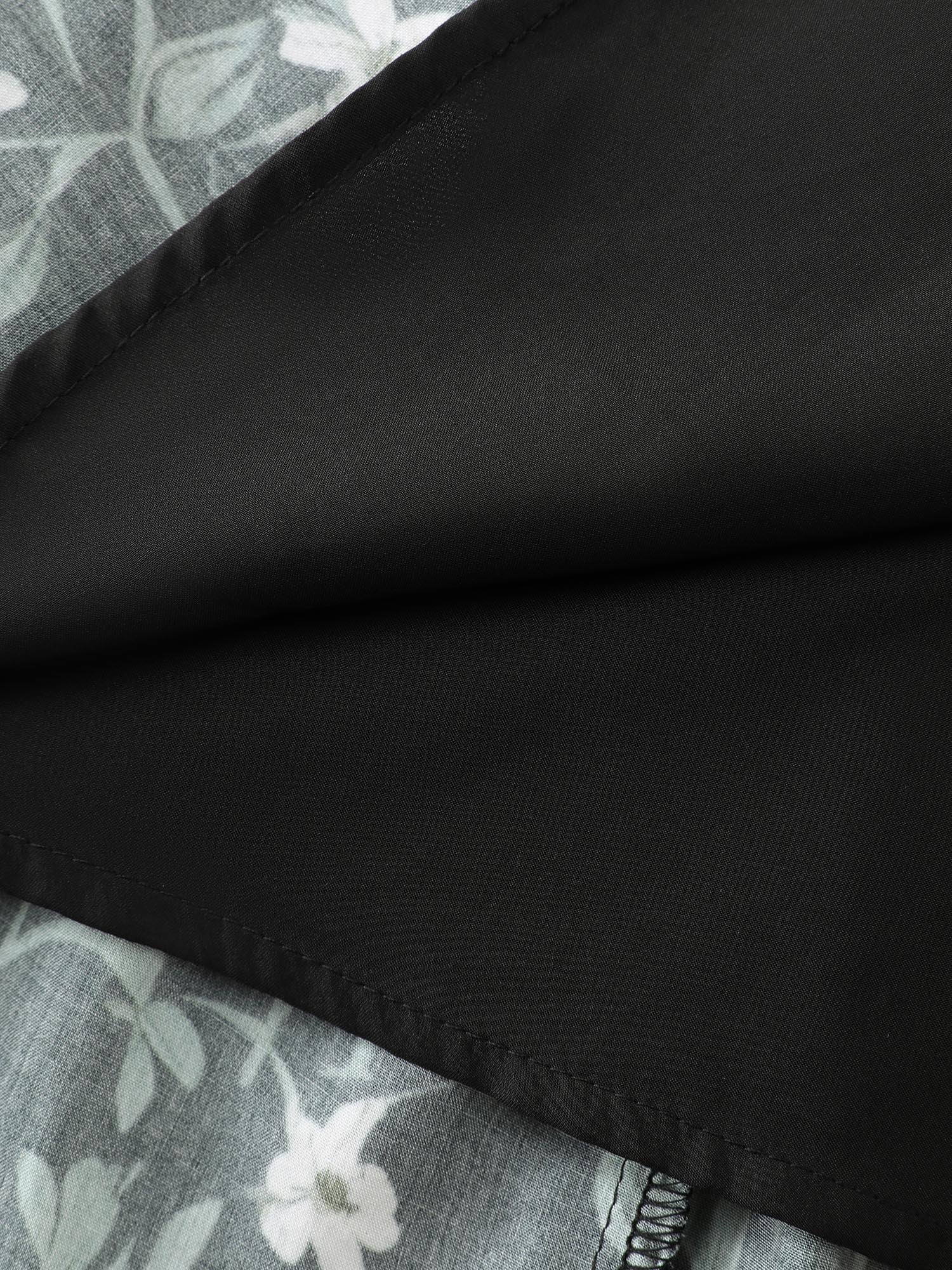 Floral Print Stretchy Waistband Maxi Skirt