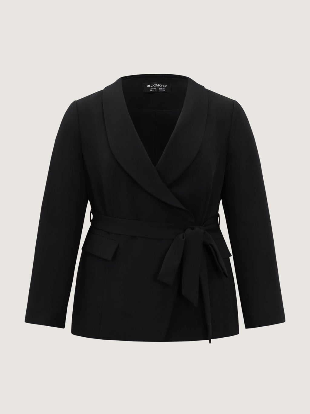 Side Belted Plain Blazer