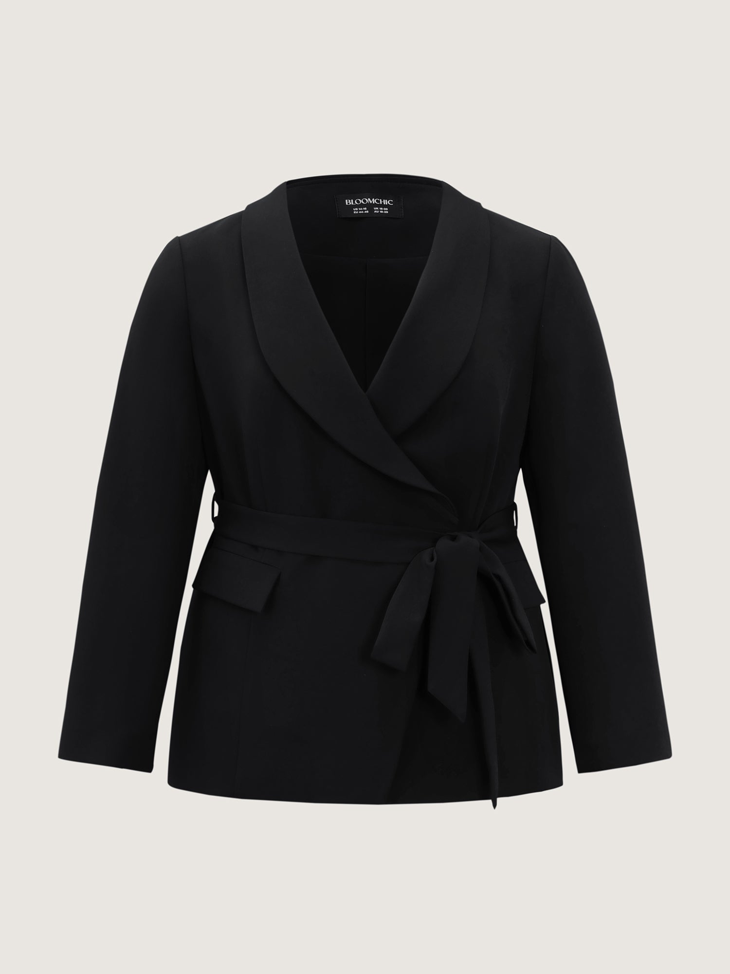 Side Belted Plain Blazer