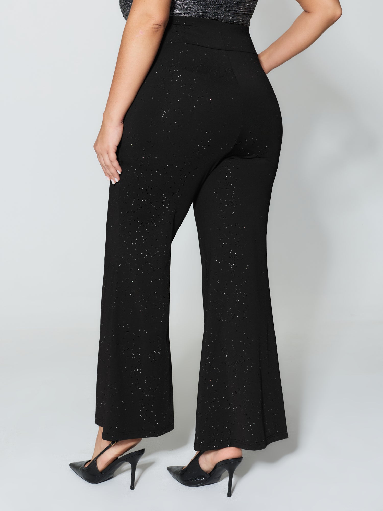 Sequin V-Shaped Waistband Pants