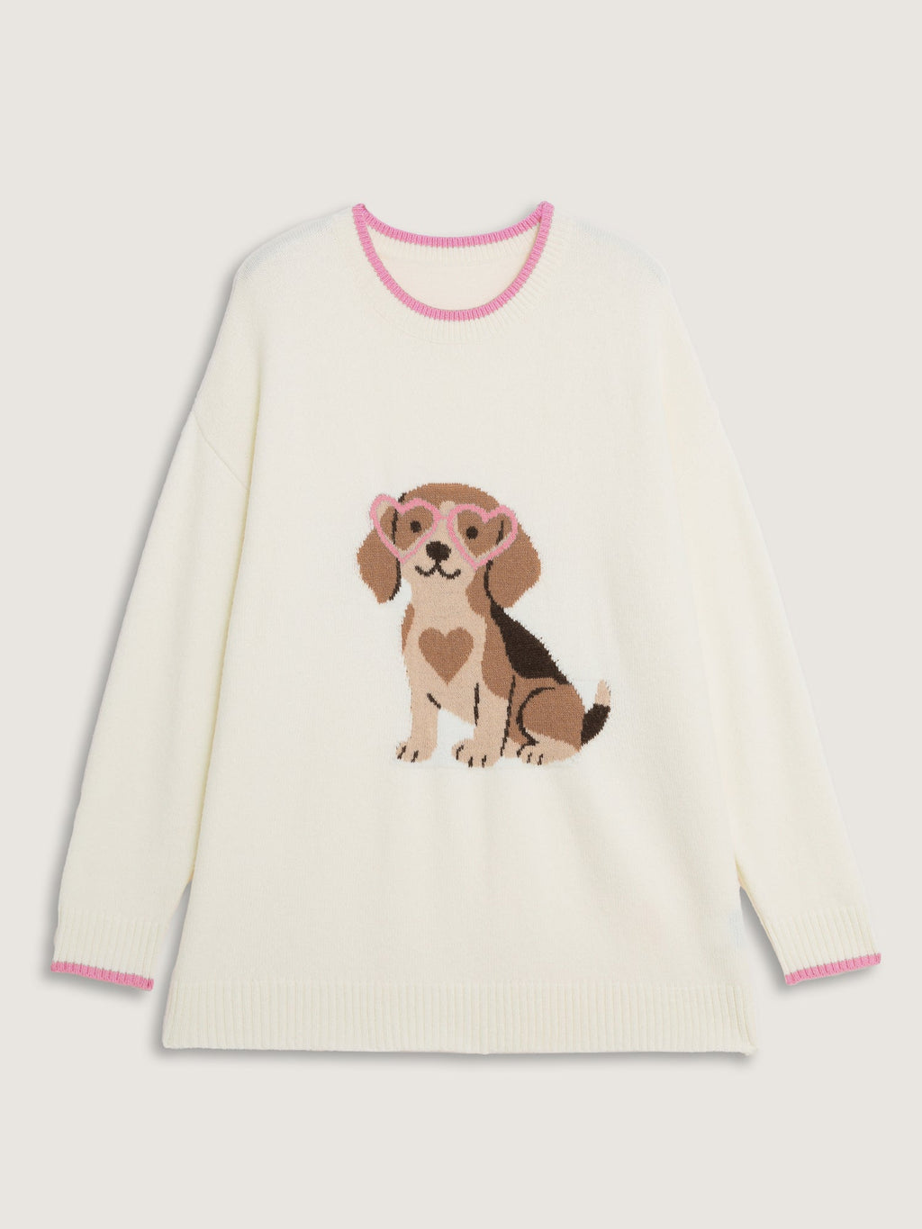 Cute Pet Pattern Jacquard Pullover