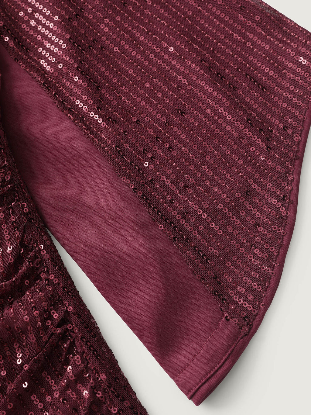 Shimmery Sequin Gathered Flared Sleeve Blouse