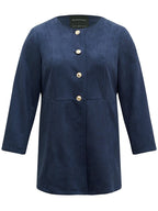 Plain Pleated Metal Detail Jacket