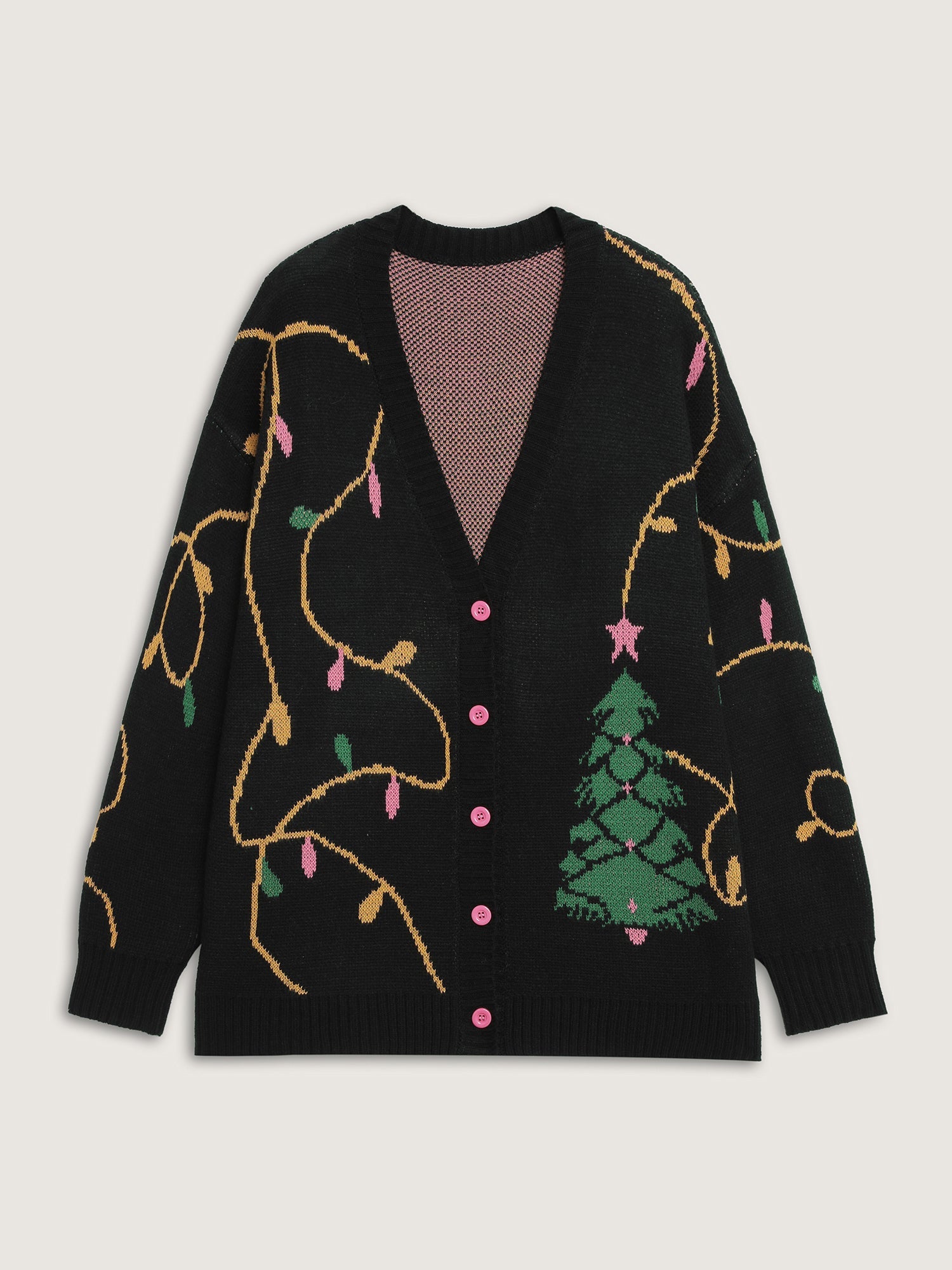 Merry Bright Button Knit Cardigan