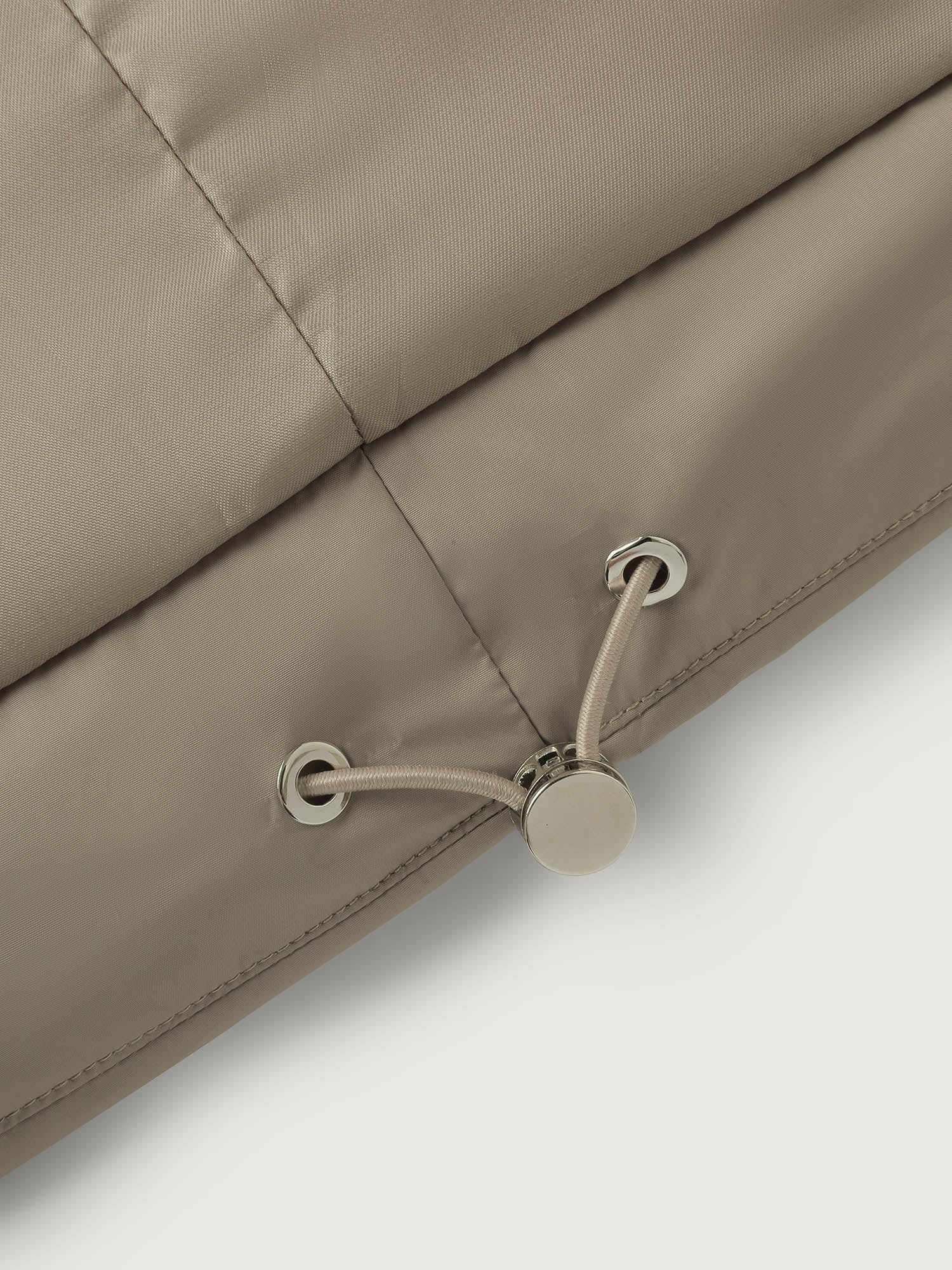 Zipper High Neck Hooded Quilted Jacket