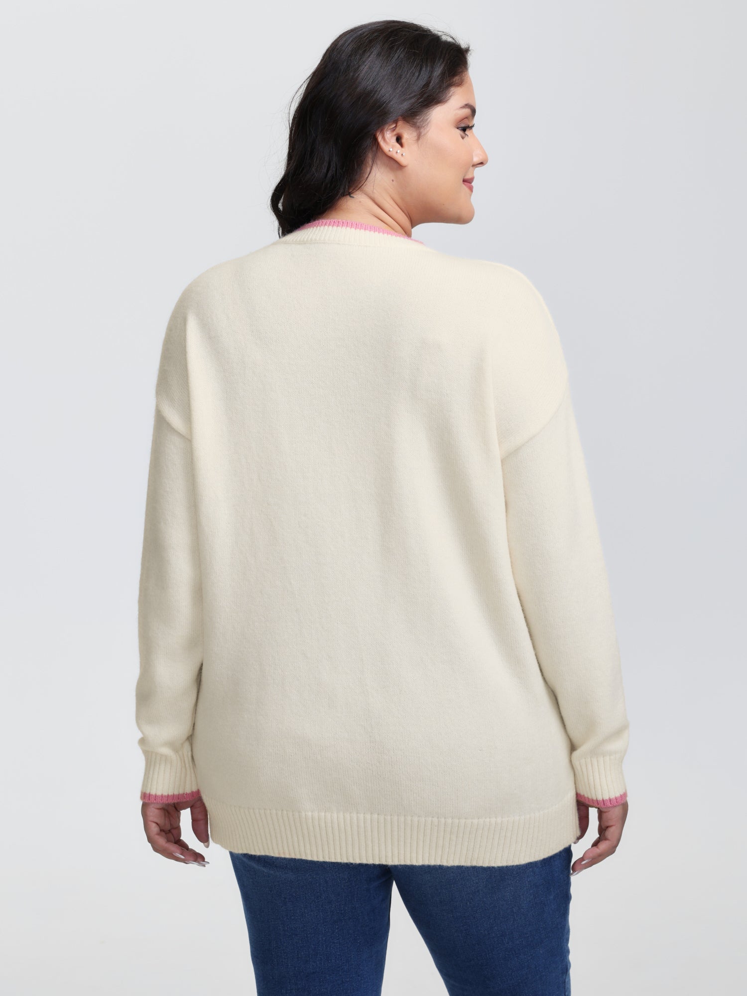 Cute Pet Pattern Jacquard Pullover