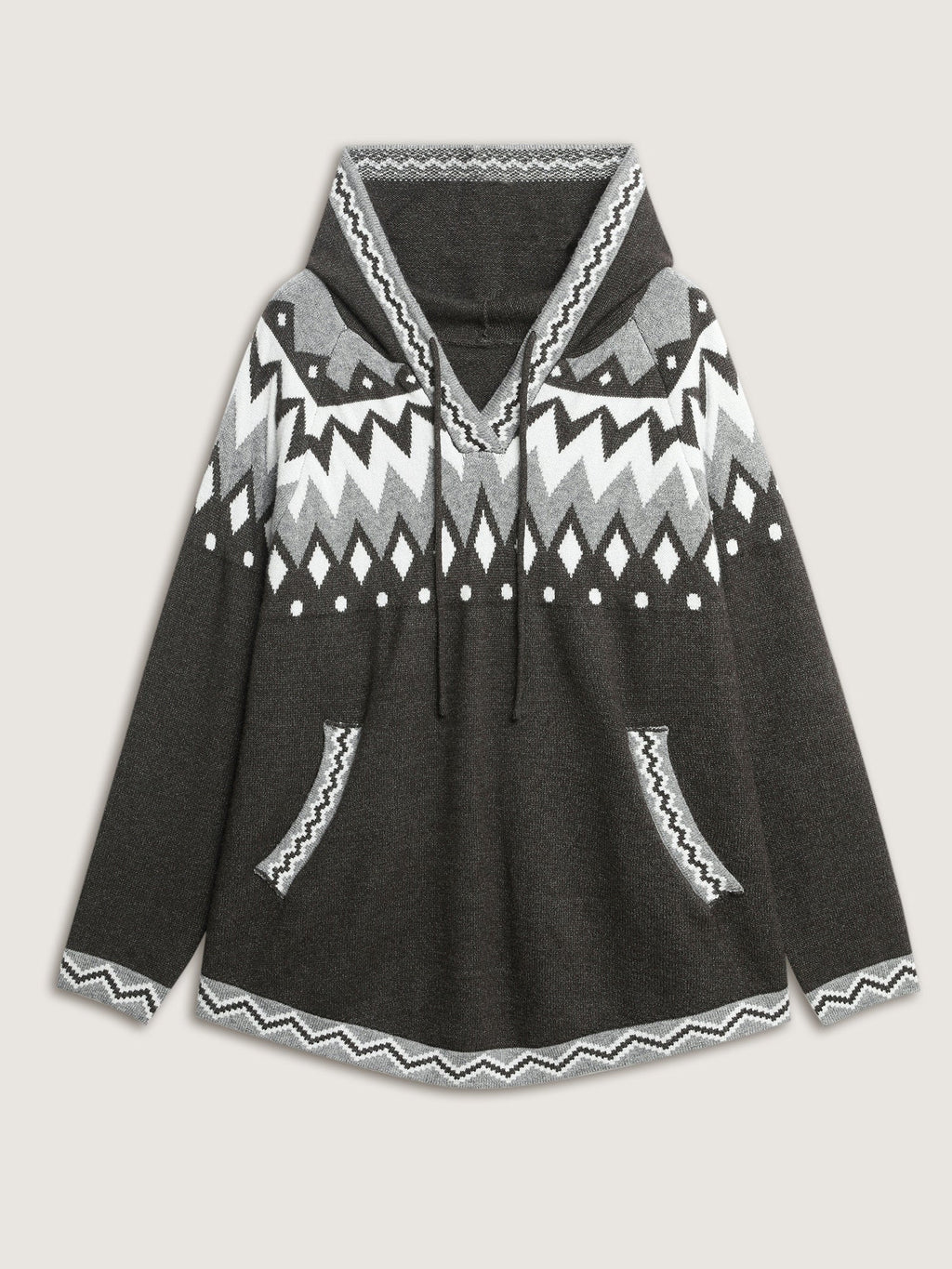 Supersoft Fair-Isle Super Stretchy Curvy Pullover