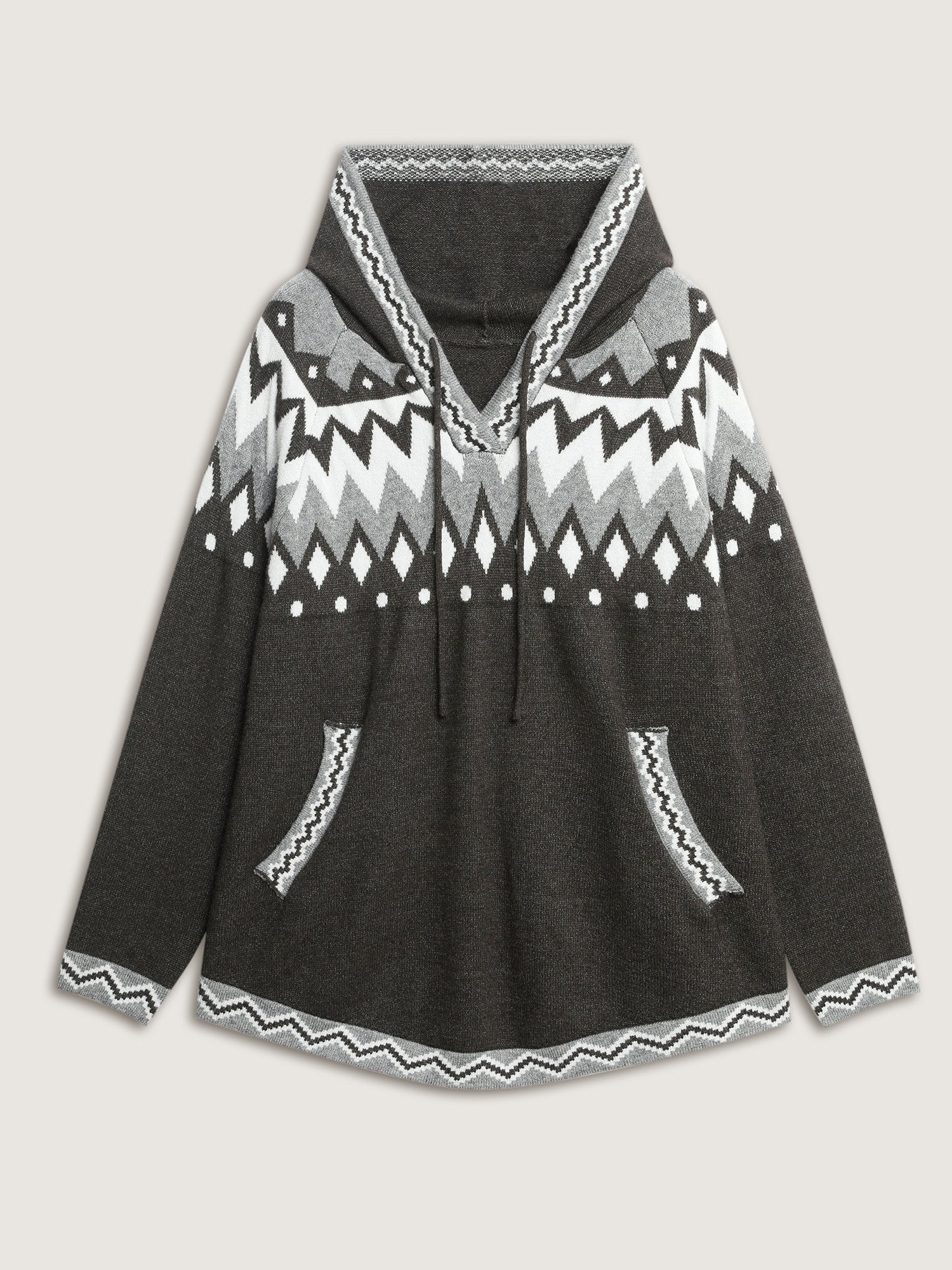 Supersoft Fair-Isle Super Stretchy Curvy Pullover