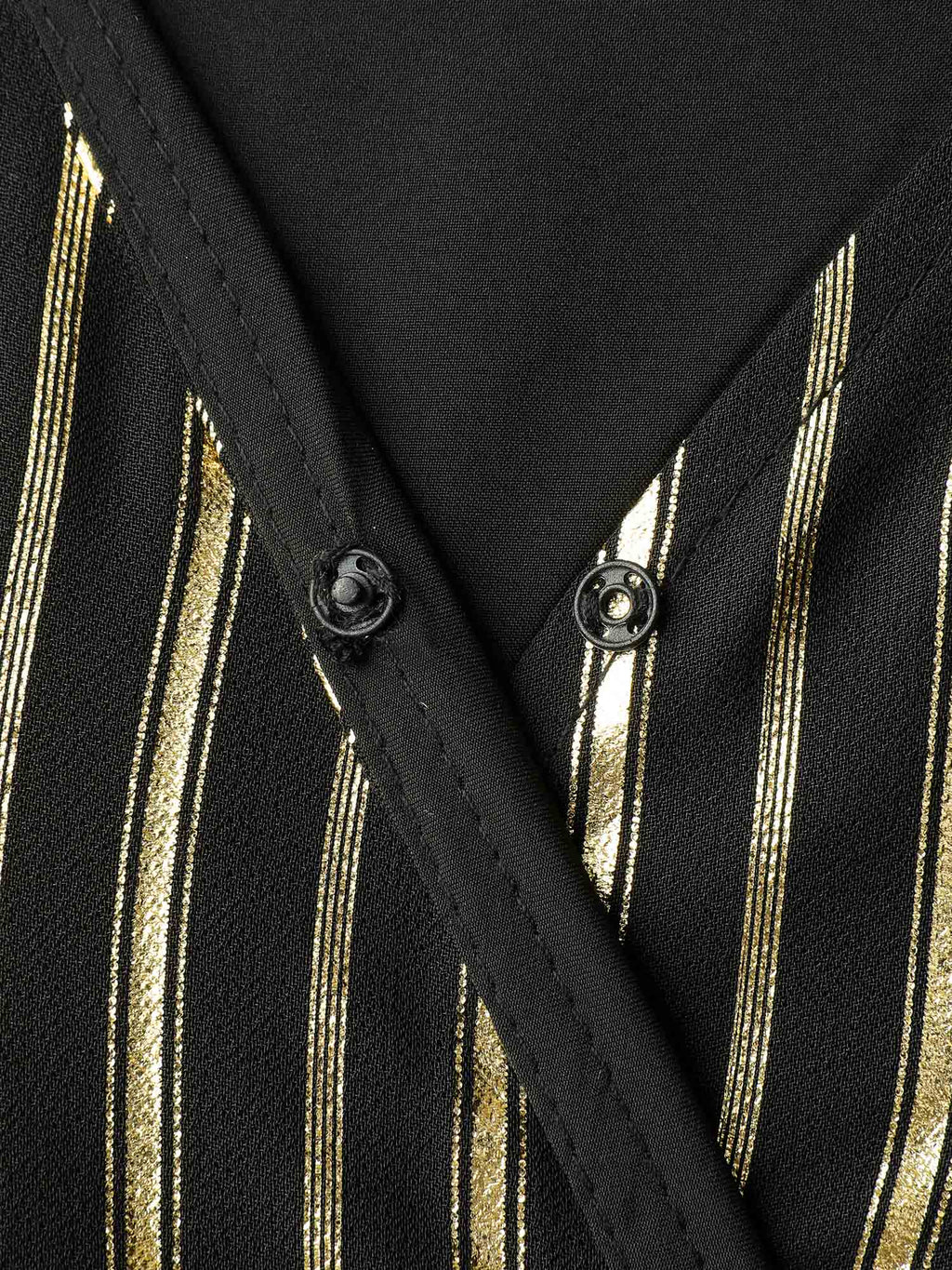 Shimmery Adjustable Gold Stamped Maxi Dress