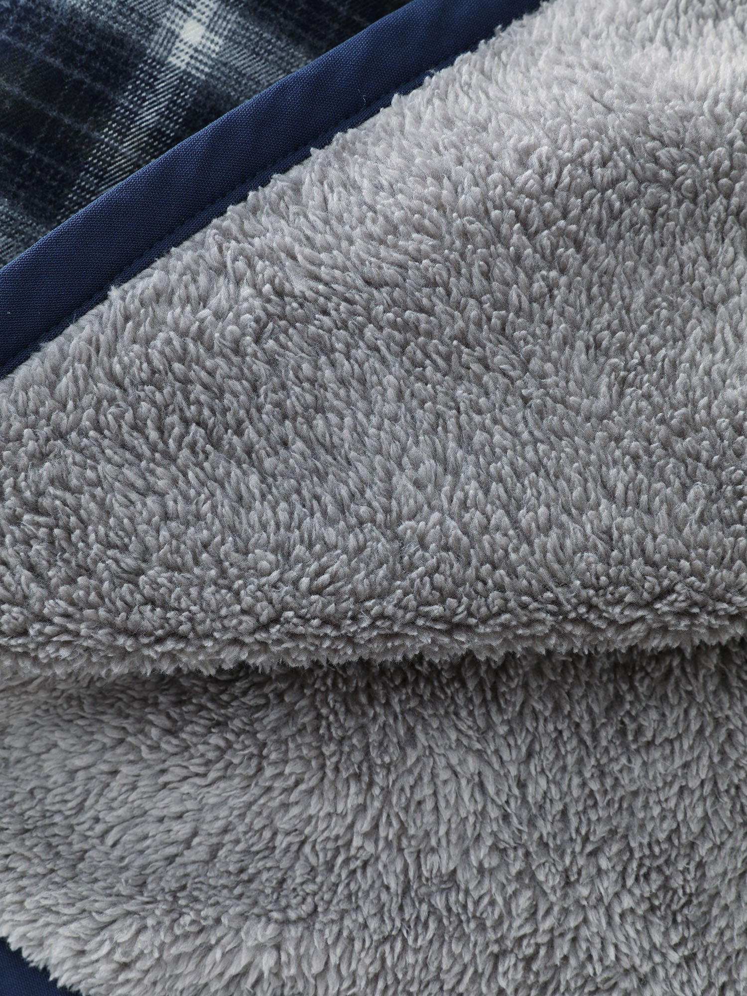 Fleece Checkered Pattern Button-Down Vest